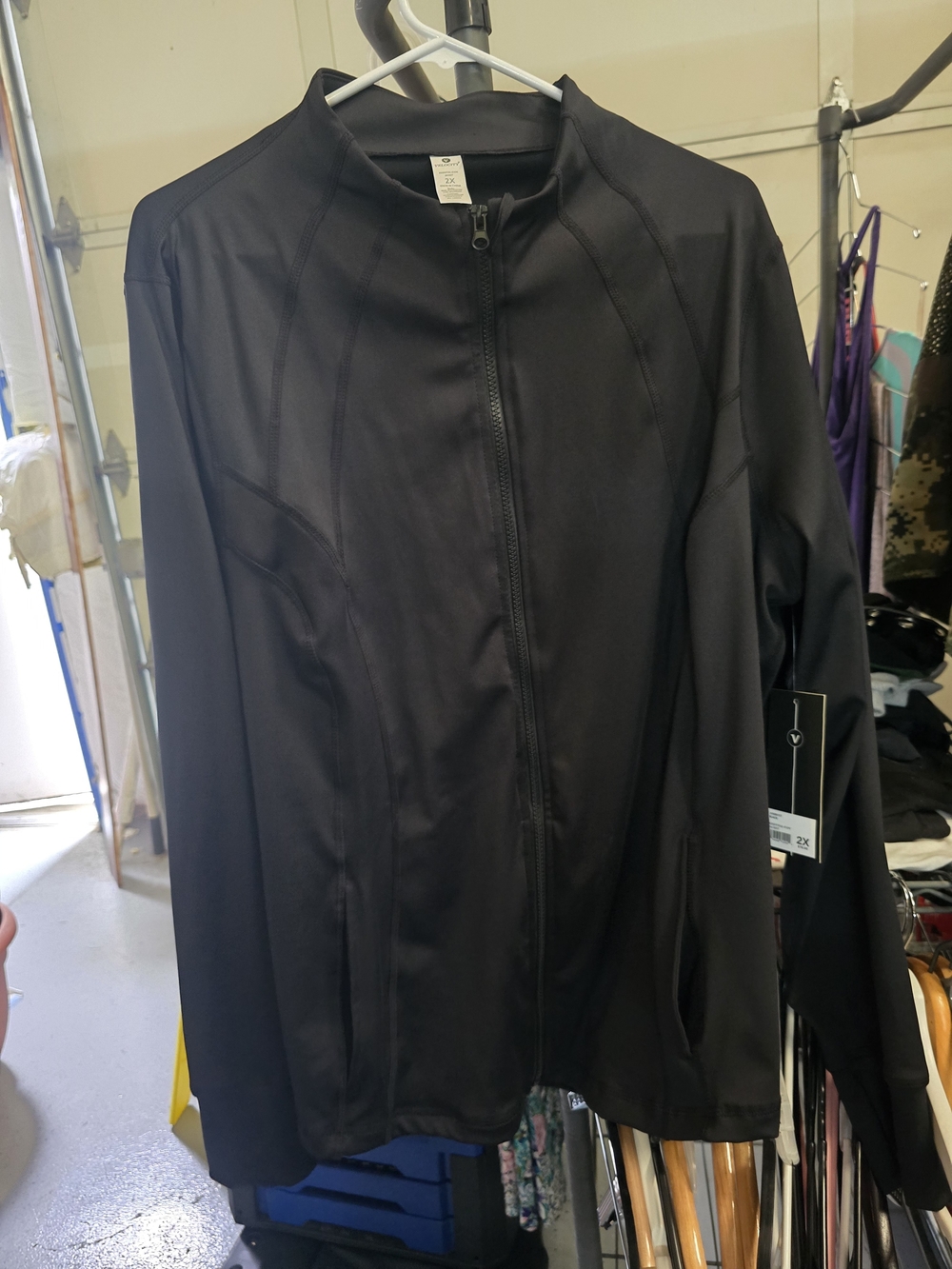 New W/Tag, Velocity Essential Icon Jacket - Black (2X)